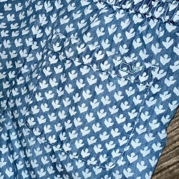 Vineyard Vines Girls Gustavia Block Print Romper Size Medium - Picture 10 of 15